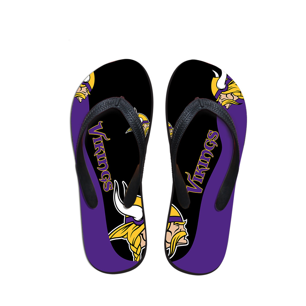 All Sizes Minnesota Vikings Flip Flops 001
